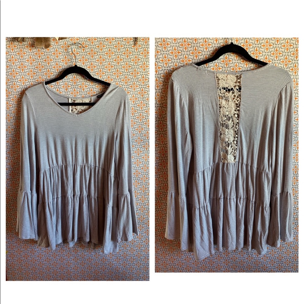 Hannah Tiered Striped Longsleeve